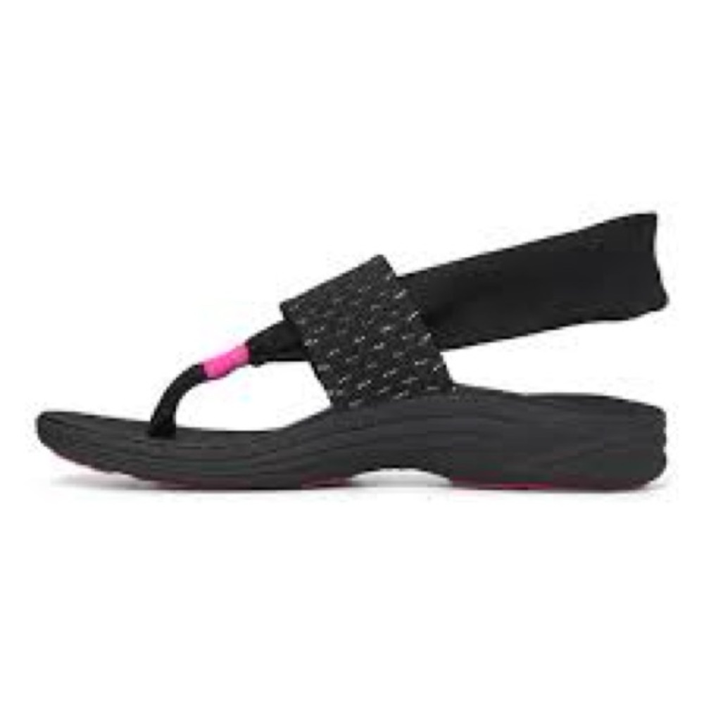Vionic Serene Tia Pink Black Yoga Sling Back Sandals - Picture 5 of 16